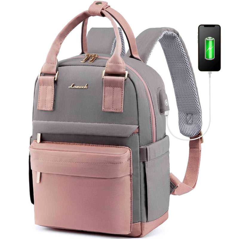 LOVEVOOK Mini Backpack School Daypack with USB port for Women - Lovevook