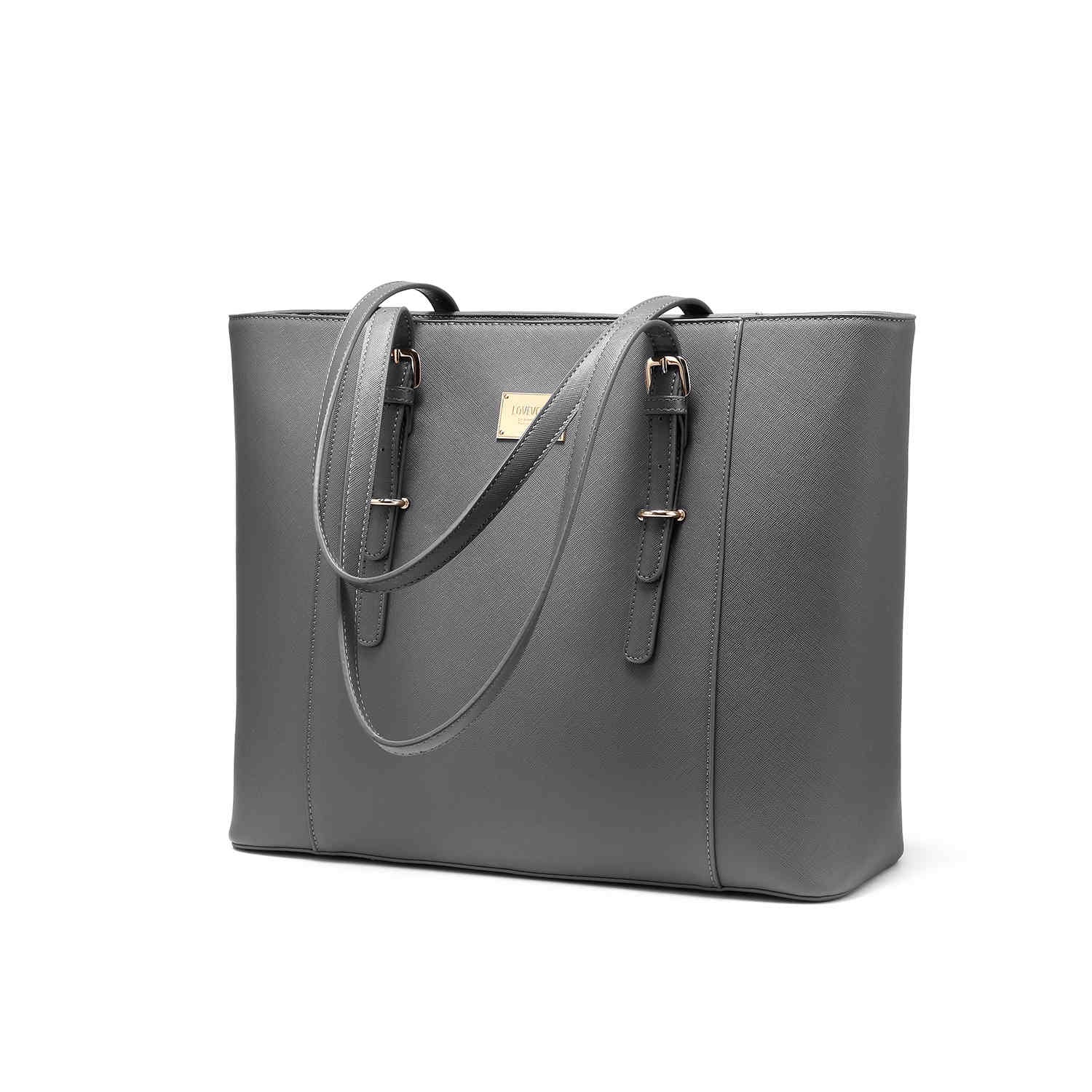 2pcs Bag Set Geometric Pattern Tote Bag Black Purse, Best Work Bag For Women