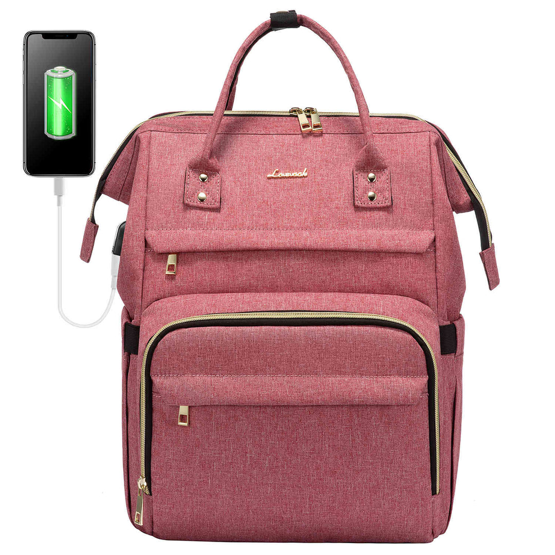 LOVEVOOK Laptop Backpack for Women, with USB Port, Fit 14/15.6/17 inch Laptop - Lovevook