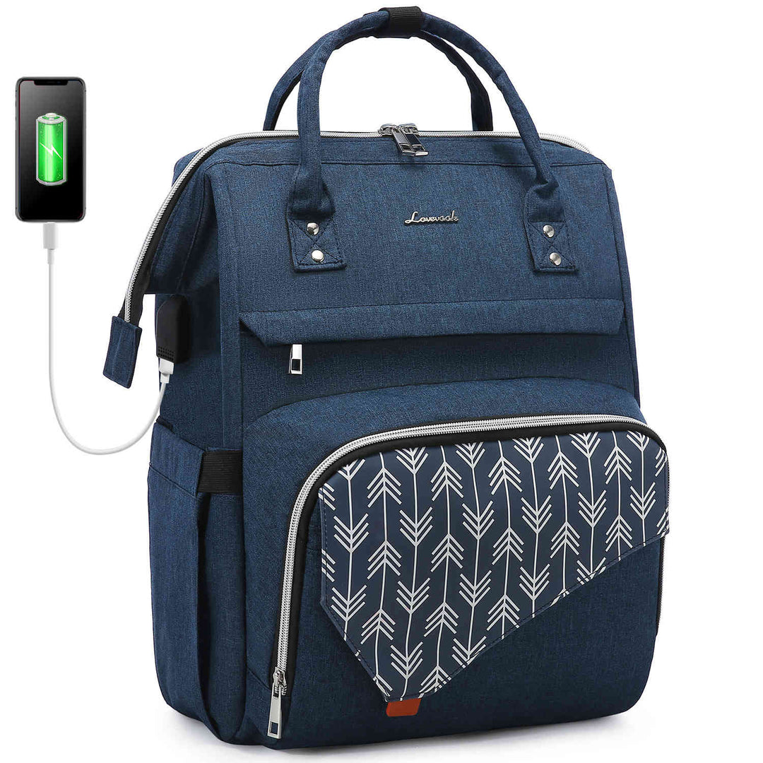 LOVEVOOK Laptop Backpack for Women, Teacher Bag, Innovation Patterns, Fit 15.6/17 inch - Lovevook