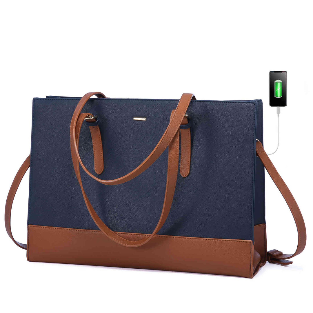 LOVEVOOK Shoulder Bag for women, Contrasting Colors Design, Fit 15.6 inch - Lovevook