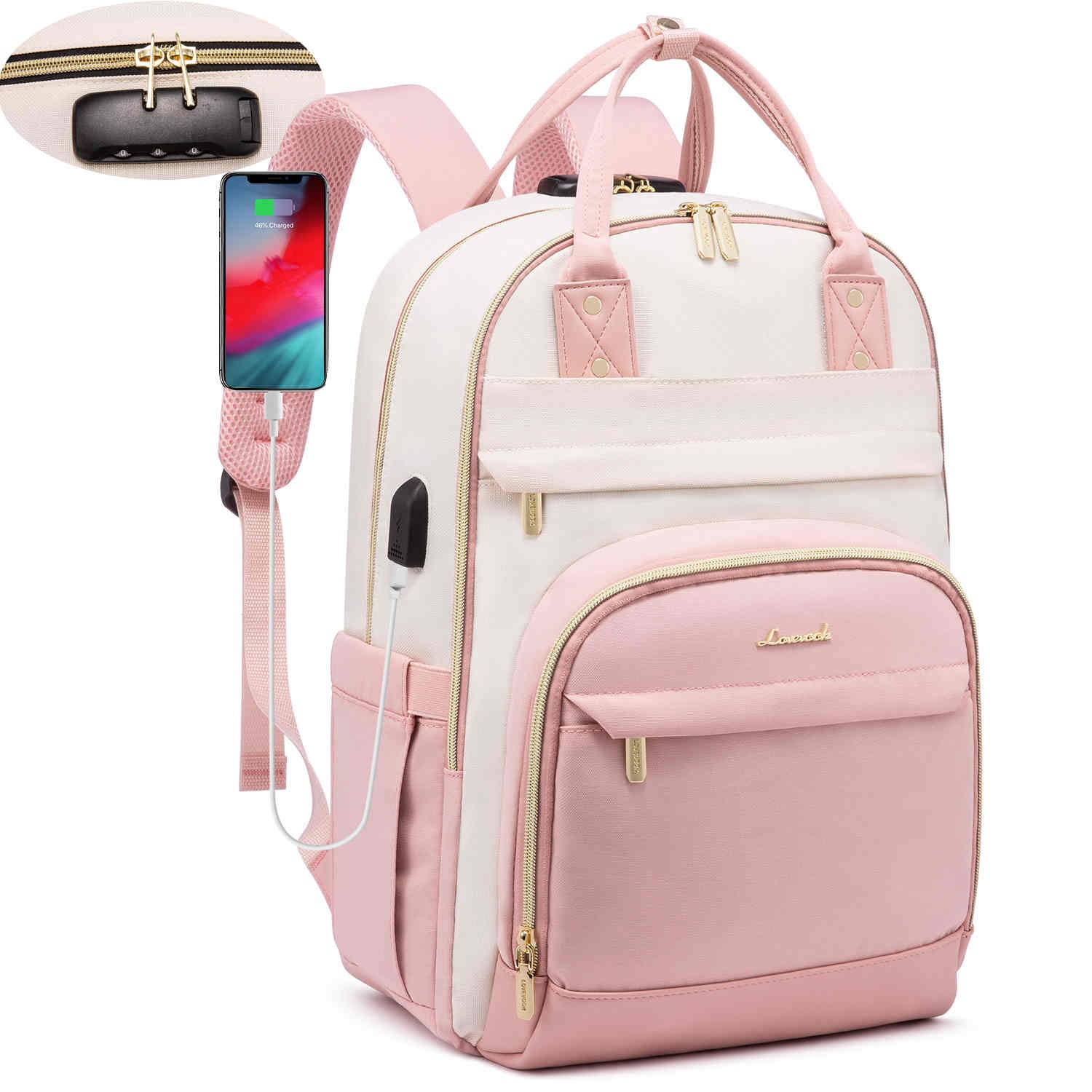 Pink Campus Backpack | Vera Bradley